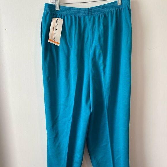 Alfred Dunner Turquoise pull-on pants, size 18P - Picture 2 of 4